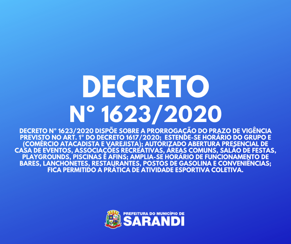 Decreto Nº 1623/2020